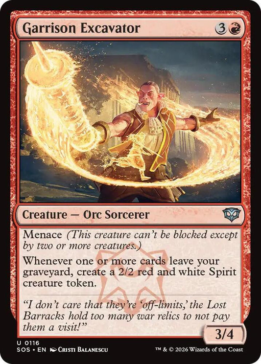 SOS - Secrets of Strixhaven - Garrison Excavator (FOIL) Magic The Gathering