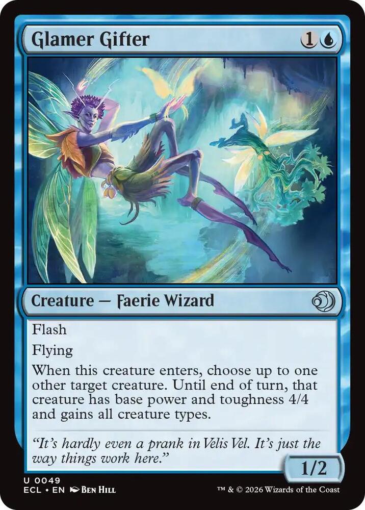 ECL - Lorwyn Eclipsed MTG Card - Glamer Gifter (FOIL) Magic The Gathering