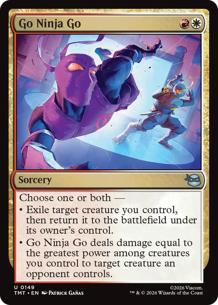 TMT - Teenage Mutant Ninja Turtles - Go Ninja Go (FOIL) Magic The Gathering