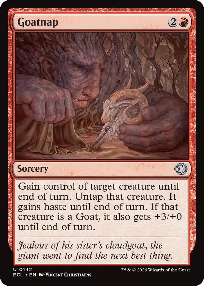 ECL - Lorwyn Eclipsed MTG Card - Goatnap Magic The Gathering