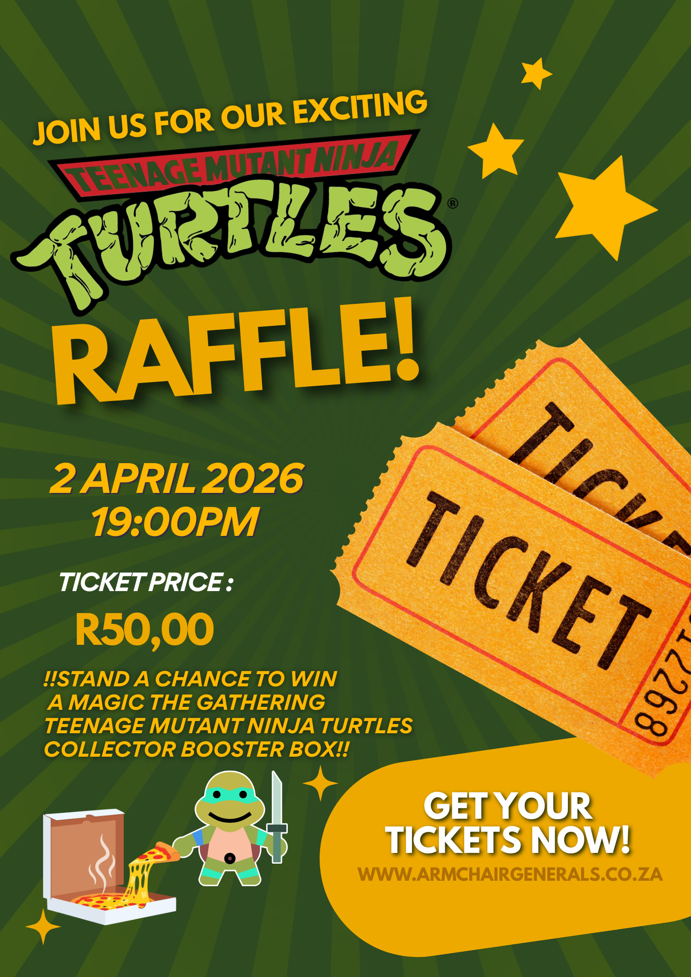 TMNT GOLF DAY RAFFLE Armchair Generals