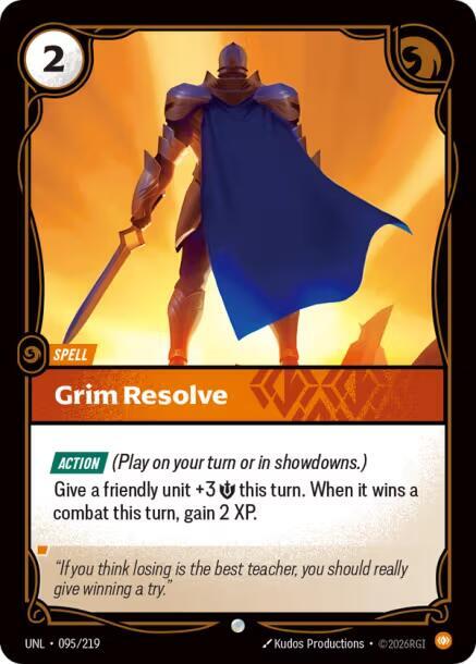 [UNL] - Riftbound: Unleashed - Grim Resolve Riftbound