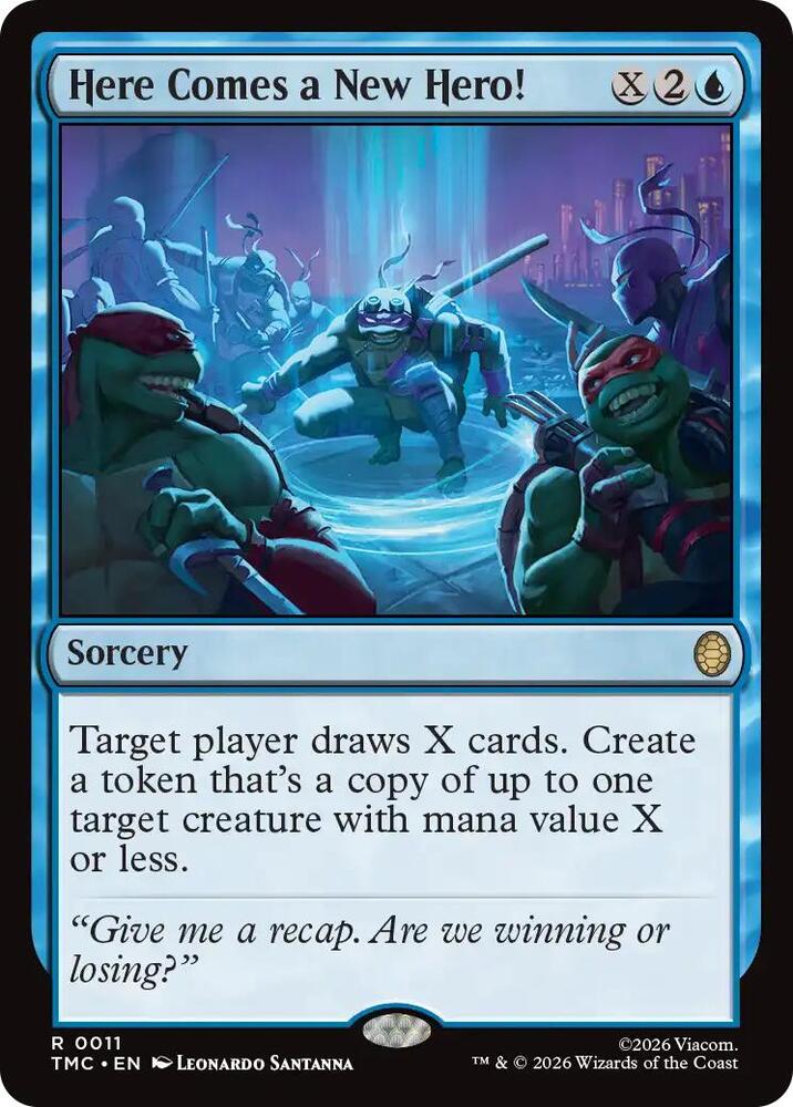 TMC - Commander: Teenage Mutant Ninja Turtles - Here Come a New Hero! Magic The Gathering