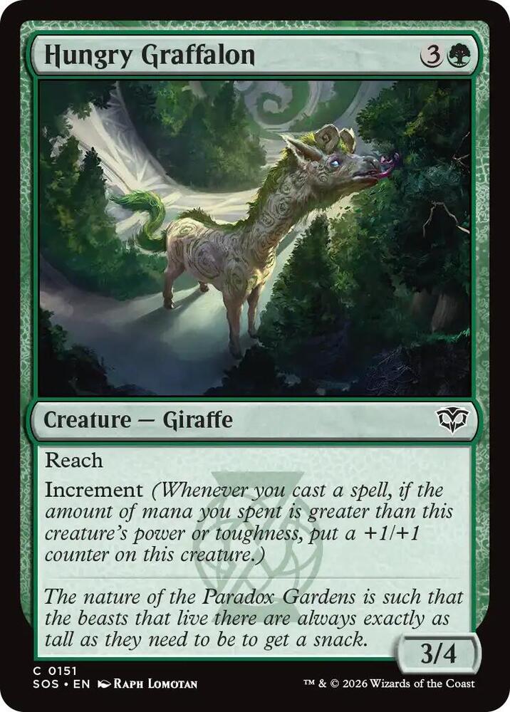 SOS - Secrets Of Strixhaven - Hungry Graffalon Magic The Gathering