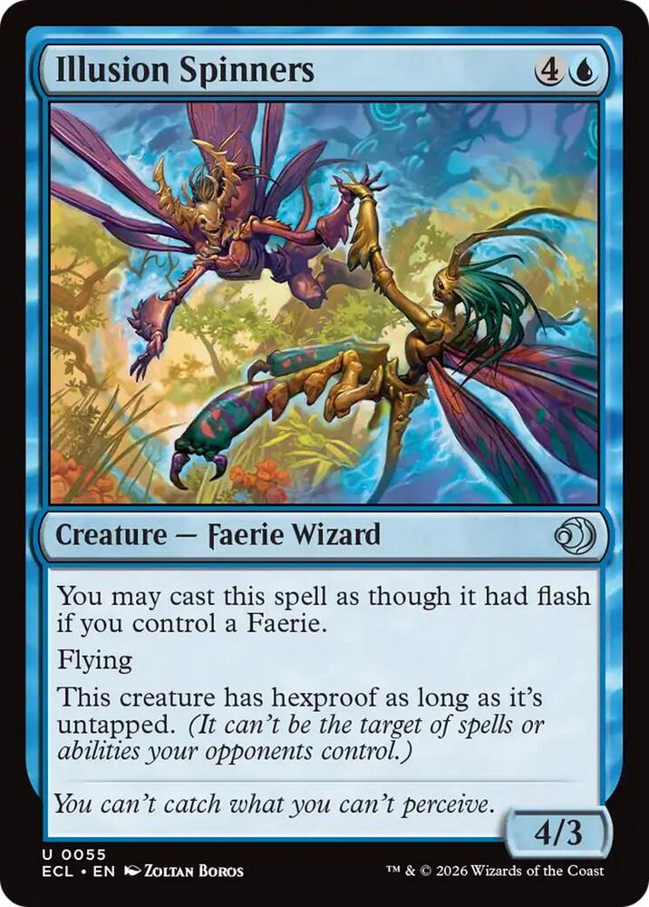 ECL - Lorwyn Eclipsed MTG Card - Illusion Spinners (FOIL) Magic The Gathering