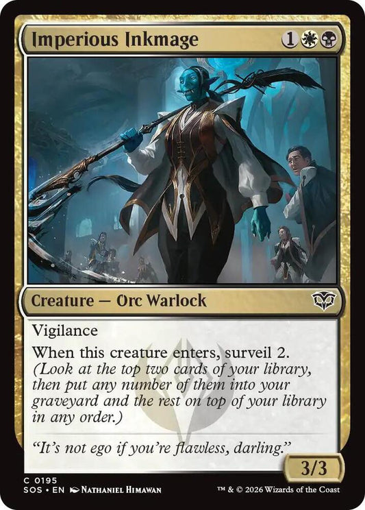 SOS - Secrets Of Strixhaven - Imperious Inkmage Magic The Gathering