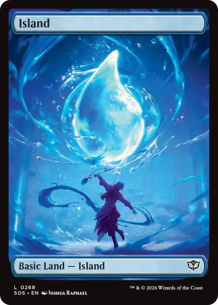 SOS - Secrets of Strixhaven - Full Art Island (Foil) Magic The Gathering