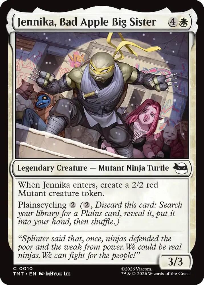 TMT- Teenage Mutant Ninja Turtles - Jennika, Bad Apple Sister Magic The Gathering