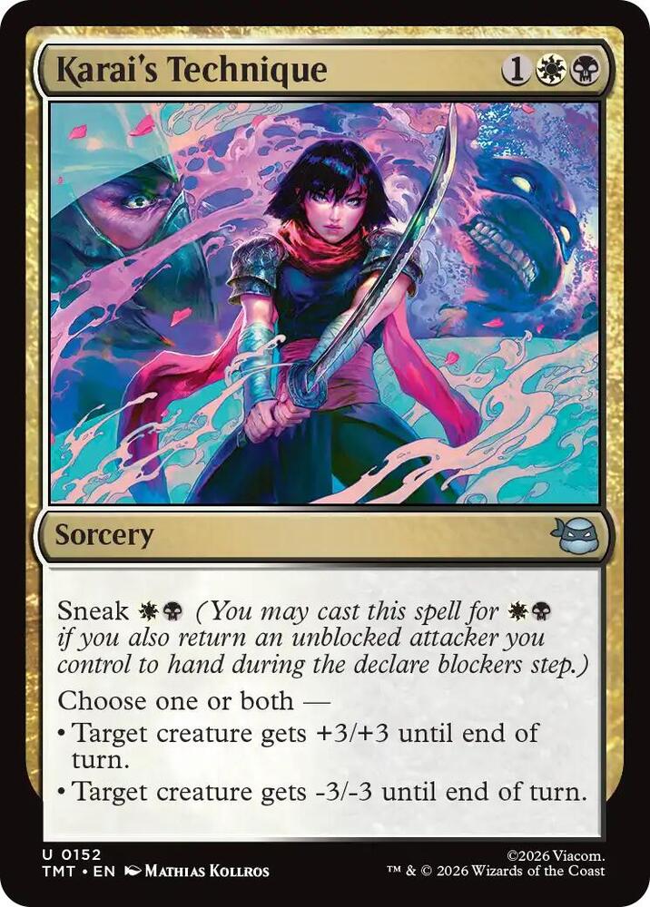 TMT - Teenage Mutant Ninja Turtles - Karai's Technique (FOIL) Magic The Gathering