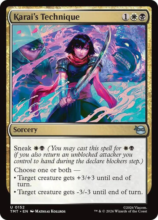 TMT - Teenage Mutant Ninja Turtles - Karai's Technique (FOIL) Magic The Gathering