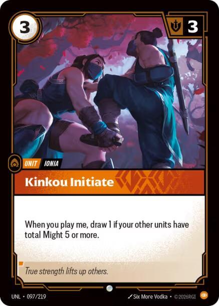 [UNL] - Riftbound: Unleashed - Kinkou Initiate Riftbound