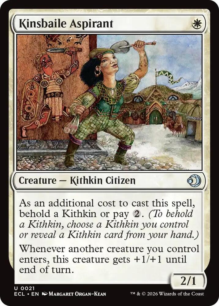 ECL - Lorwyn Eclipsed MTG Card - Kinsbaile Aspirant Magic The Gathering