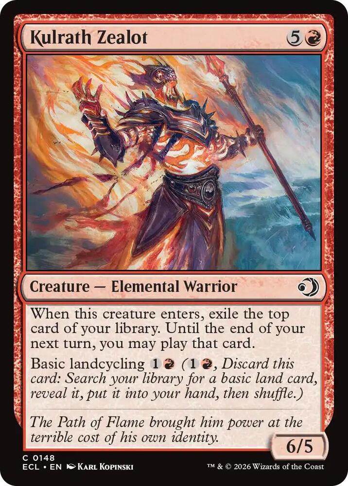 ECL - Lorwyn Eclipsed MTG Card - Kulrath Zealot (FOIL) (FOIL) Magic The Gathering