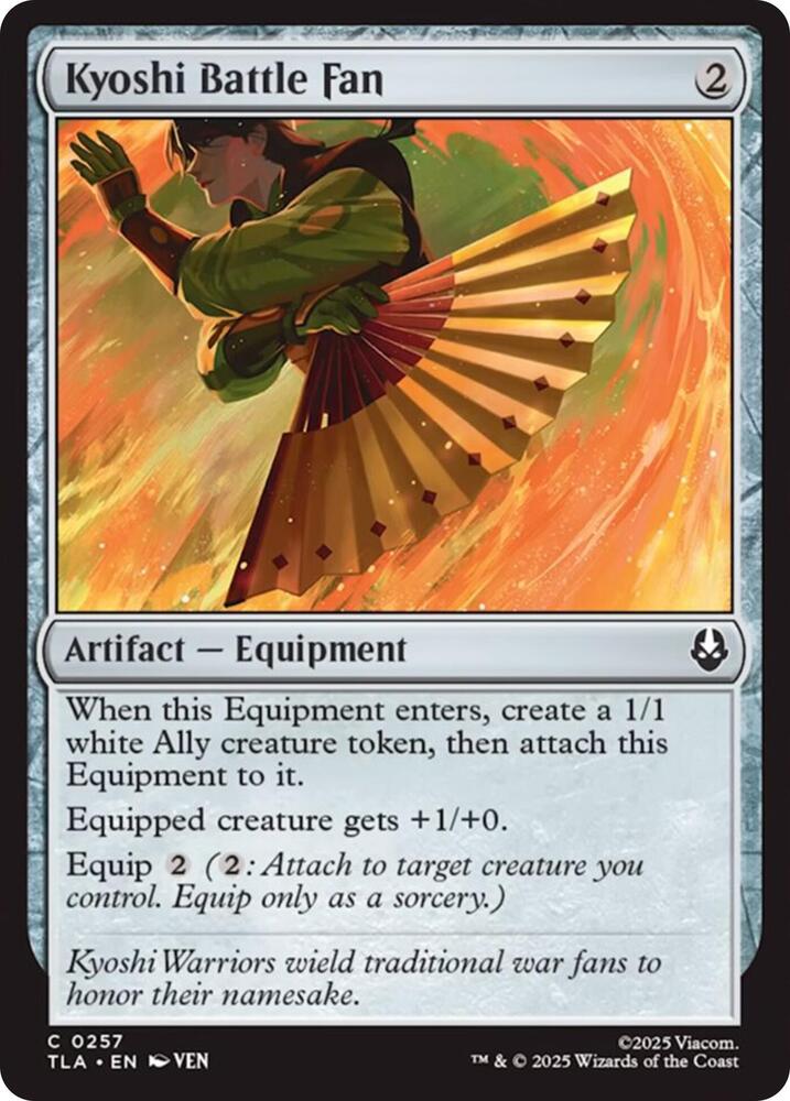 TLA - Avatar: The Last Airbender - Kyoshi Battle Fan Magic The Gathering