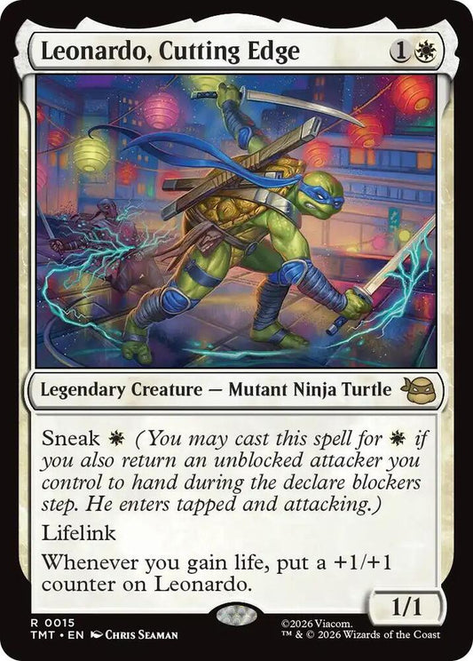TMT- Teenage Mutant Ninja Turtles - Leonardo, Cutting Edge Magic The Gathering