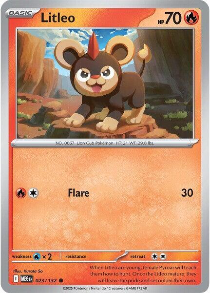 Pokemon - ME01 - Mega Evolution - Litleo - 023/132 Pokemon