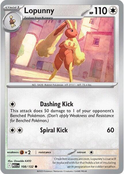 Pokémon - Mega Evolution [MEG] - Lopunny - 108/132 Pokemon