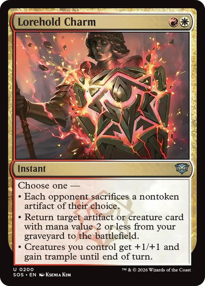 SOS - Secrets of Strixhaven - Lorehold Charm Magic The Gathering