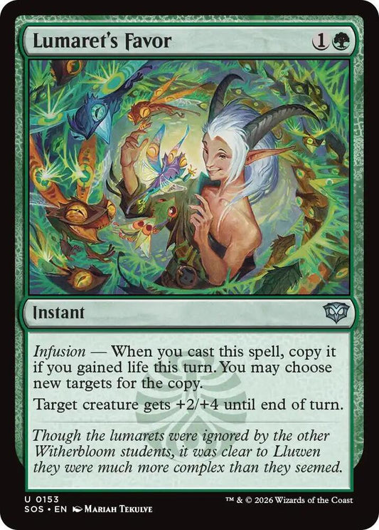SOS - Secrets Of Strixhaven - Lumaret's Favor Magic The Gathering