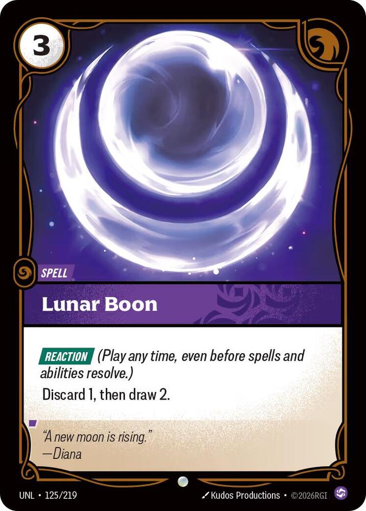 [UNL] - Riftbound: Unleashed - Lunar Boon Riftbound