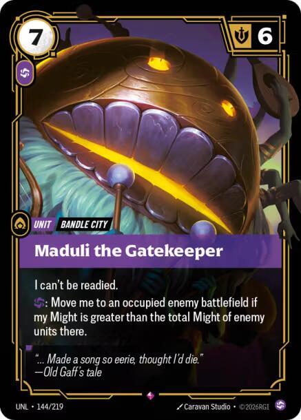 [UNL] - Riftbound: Unleashed - Maduli the Gatekeeper Riftbound