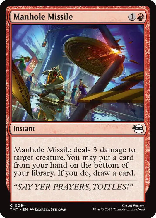 TMT - Teenage Mutant Ninja Turtles - Manhole Missile (FOIL) Magic The Gathering