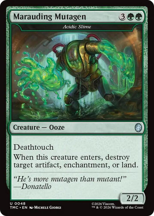 TMT - Teenage Mutant Ninja Turtles - Marauding Mutagen - Acidic Slime Magic The Gathering