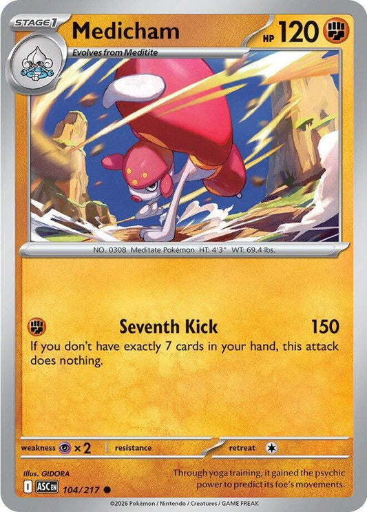 Pokemon - Phantasmal Flames (PFL) - Medicham - 104/217 Pokemon