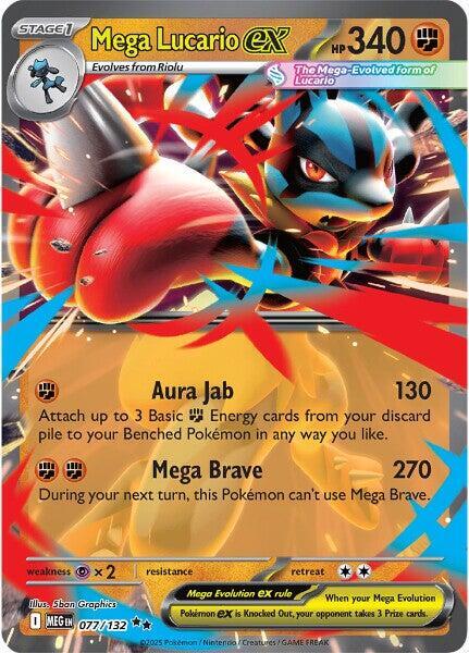 Pokemon - Mega Evolution [MEG] - Mega Lucario ex - 077/132 Pokemon