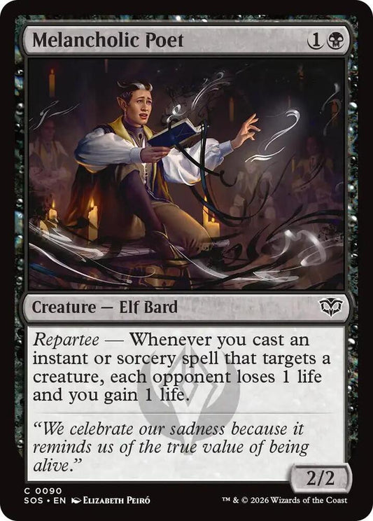 SOS - Secrets Of Strixhaven - Melancholic Poet Magic The Gathering