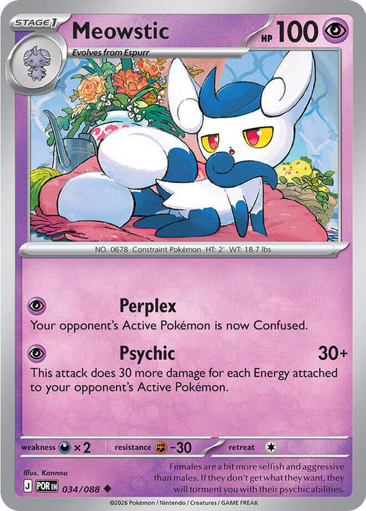 Pokemon - Perfect Order (POR) - Meowstic - 034/088 Pokemon