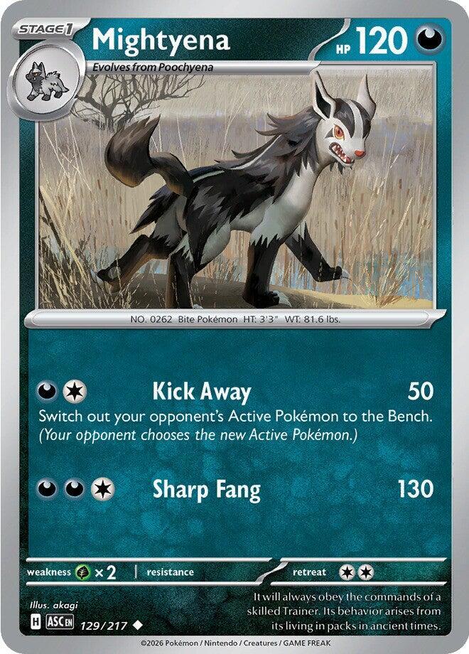 Pokémon - Ascended Heroes [ASC] - Mightyena - 129/217 Pokemon
