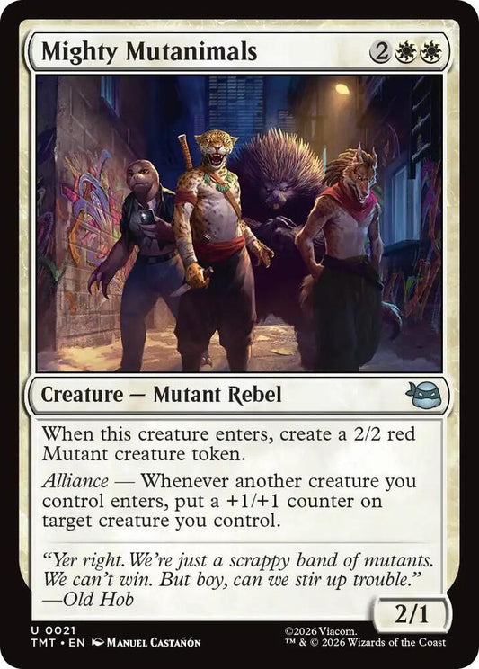 TMT- Teenage Mutant Ninja Turtles - Mighty Mutanimals Magic The Gathering
