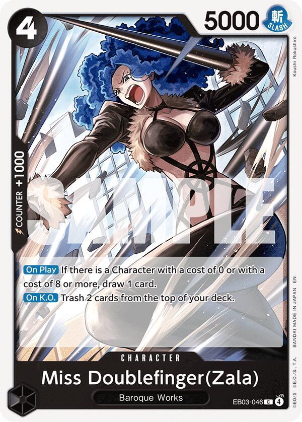 Miss Doublefinger (Zala) - Extra Booster: One Piece Heroines Edition [EB03-046] (Simplified Chinese Version) (Copy) One Piece