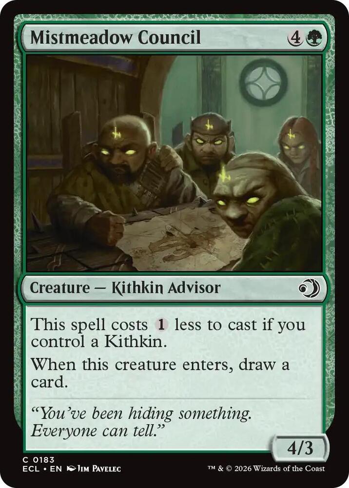 ECL - Lorwyn Eclipsed MTG Card - Mistmeadow Council Magic The Gathering