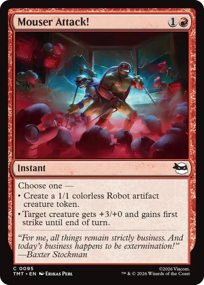 TMT - Teenage Mutant Ninja Turtles - Mouser Attack! (FOIL) Magic The Gathering