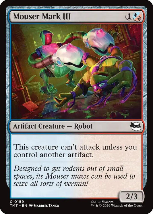TMT - Teenage Mutant Ninja Turtles - Mouser Mark III (FOIL) Magic The Gathering