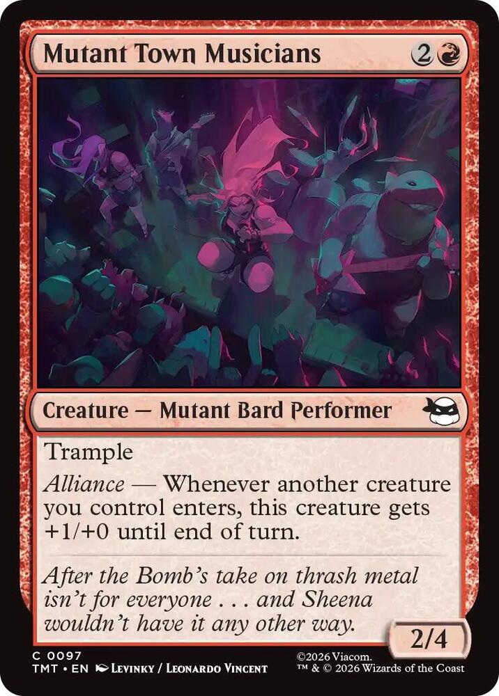 TMT - Teenage Mutant Ninja Turtles - Mutant Town Musicians (FOIL) Magic The Gathering