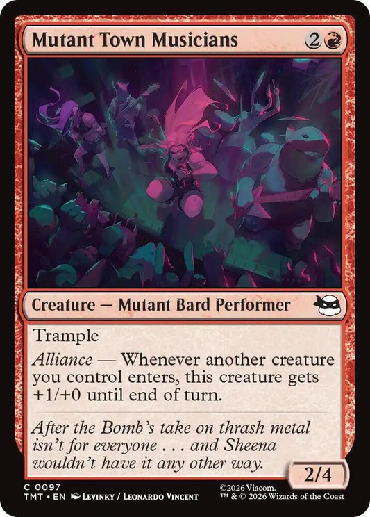 TMT - Teenage Mutant Ninja Turtles - Mutant Town Musicians (FOIL) Magic The Gathering