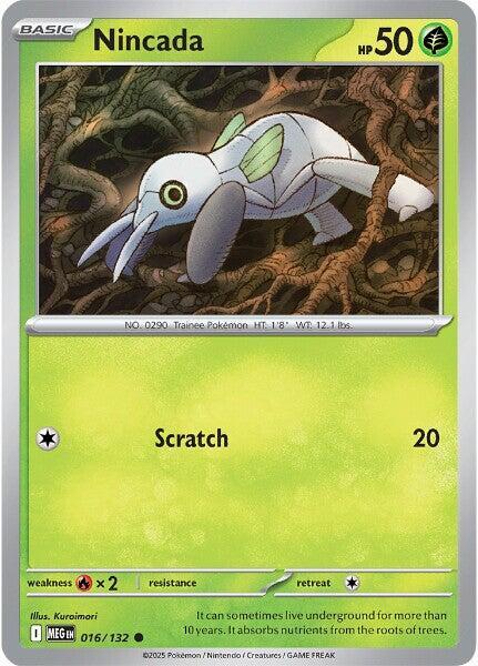 Pokémon - Mega Evolution (MEG) - Nincada - 016/132 (REVERSE FOIL) Pokemon