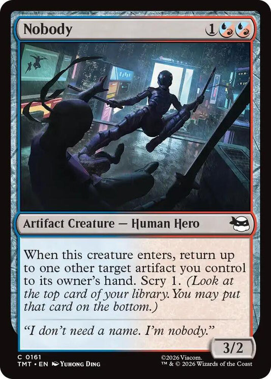 TMT - Teenage Mutant Ninja Turtles - Nobody (FOIL) Magic The Gathering