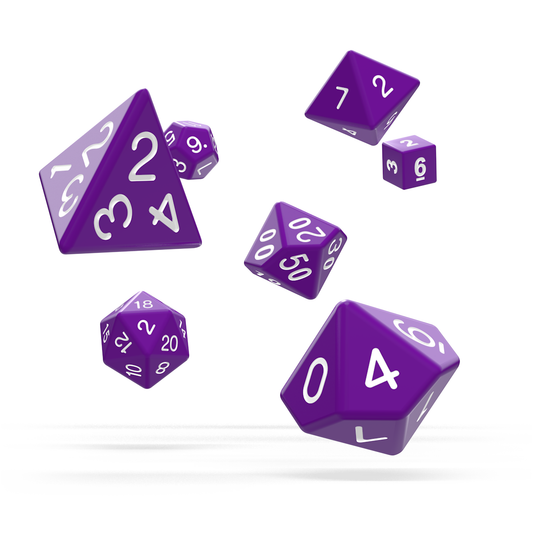 oakie doakie DICE RPG Set Solid: Purple (7) Oakie Doakie