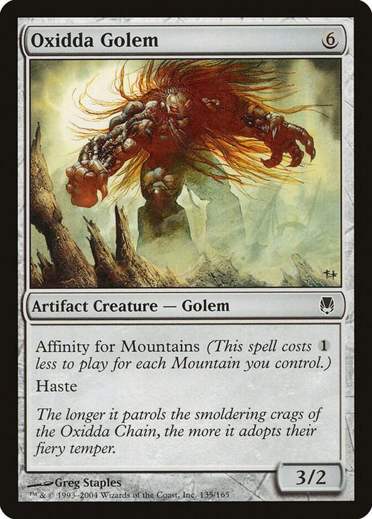 DST - Darksteel - Oxidda Golem Magic The Gathering