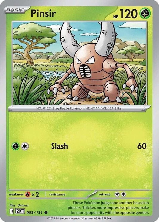 Pokémon - SV: Prismatic Evolutions (PRE) - Pinsir - 003/131 Pokemon