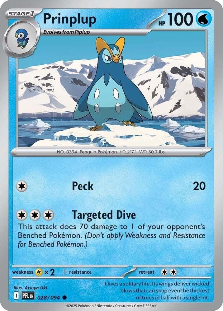 Pokémon - Phantasmal Flames [PFL] - Prinplup - 028/094 Pokemon