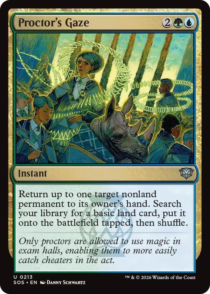 SOS - Secrets of Strixhaven - Proctor's Gaze Magic The Gathering