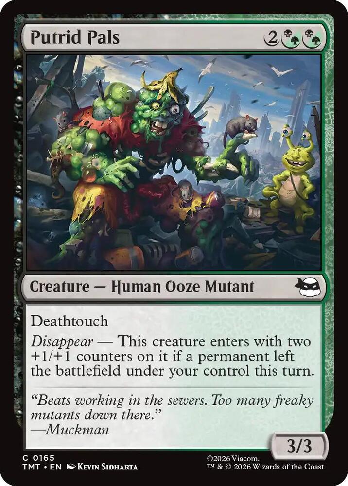 TMT - Teenage Mutant Ninja Turtles - Putrid Pals (FOIL) Magic The Gathering
