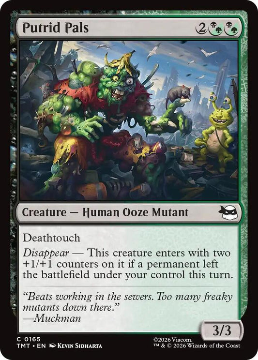 TMT - Teenage Mutant Ninja Turtles - Putrid Pals (FOIL) Magic The Gathering