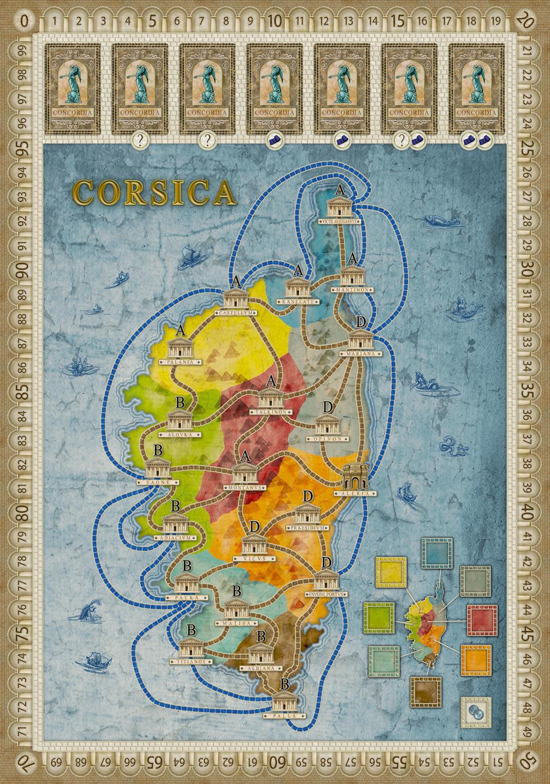 Concordia: Gallia / Corsica Qwirkle