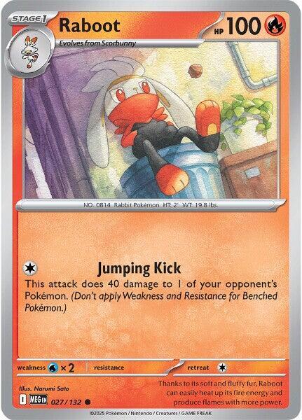 Pokémon - Mega Evolution [MEG] - Raboot - 027/132 (Reverse Foil) Pokemon